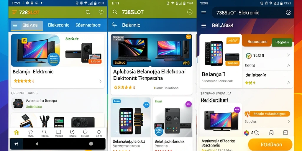 Tampilan antarmuka aplikasi 738SLOT yang sederhana dan fungsional.