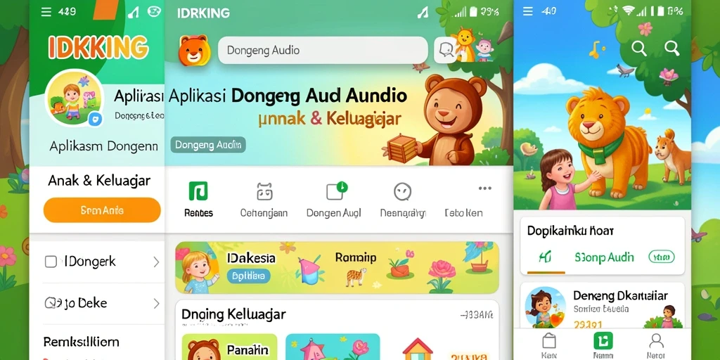Antarmuka aplikasi IDRKING yang menarik dan mudah digunakan.