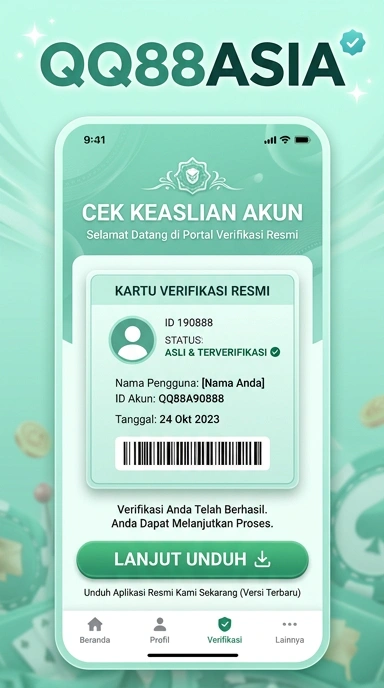Tampilan kanal resmi qq88asia